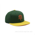 Two Tone Flat Brim Snapback Cap